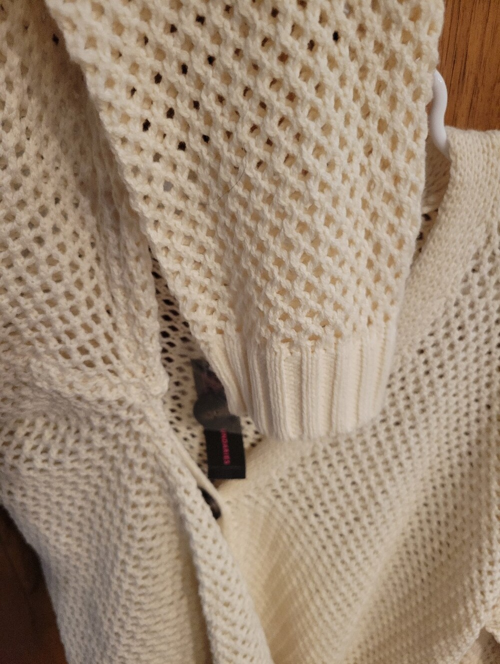 NWT- No Boundaries Open Knit Cropped Cardigan Sweater. Size XXl (19)  Juniors - Picture 3 of 9